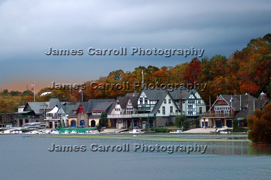 Boathouse Row in the Fall